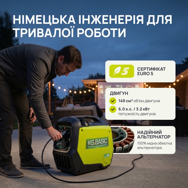 Інверторний генератор Könner&amp;Söhnen KSB 32i S