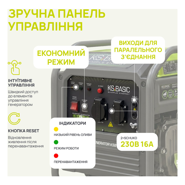 Бензиновый генератор 3.8 кВт однофазный Könner&amp;Söhnen KSB 36i