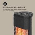 Інфрачервоний обігрівач Blumfeldt Heat Guru Plus Black, 1,2 кВт