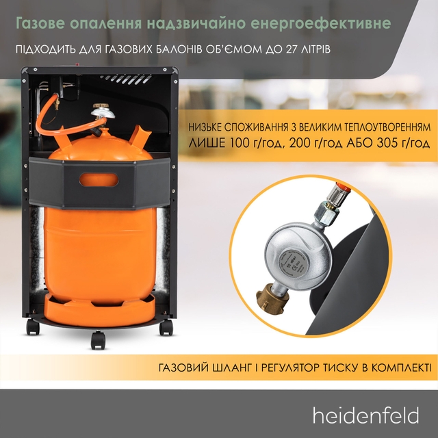 Газовый обогреватель Heidenfeld Inferno GH100