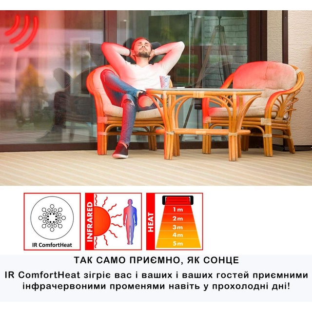 Інфрачервоний обігрівач Blumfeldt Camden Heat Deluxe, 2,5 кВт