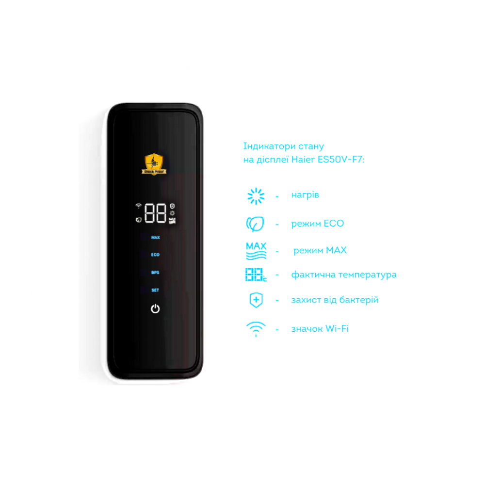 Бойлер накопичувальний електричний Haier ES50V-F7