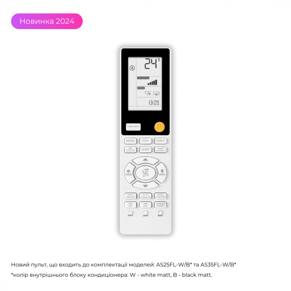 Кондиціонер настінний Haier AS25FL-B/1U25MEHFRA-1 Flexis Black Inverter