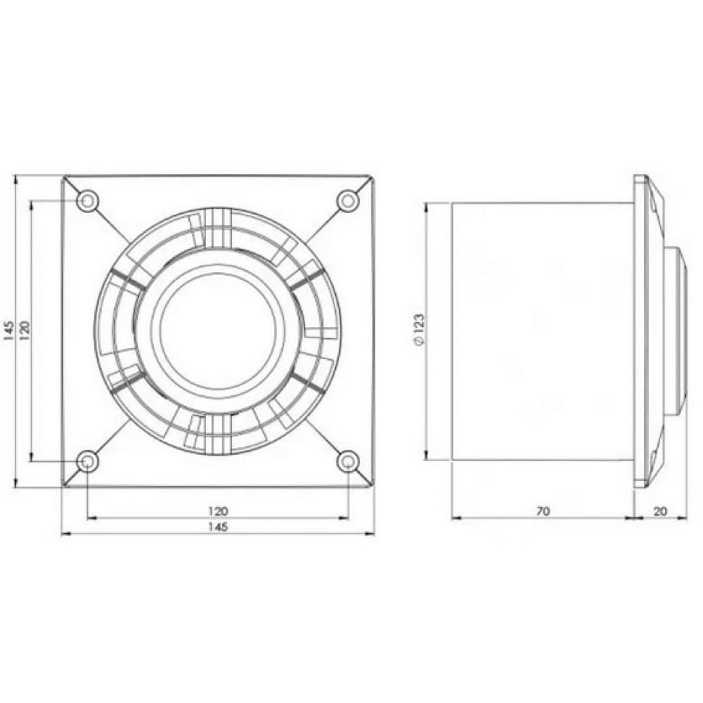 Вытяжной вентилятор настенный Europlast L150