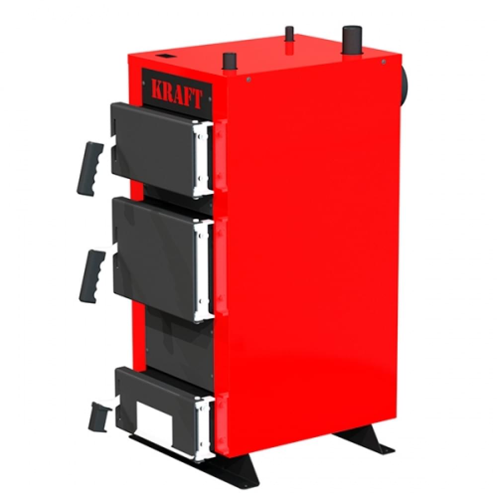 Котел твердотопливный  Kraft серия E new 24 с ручным управлением