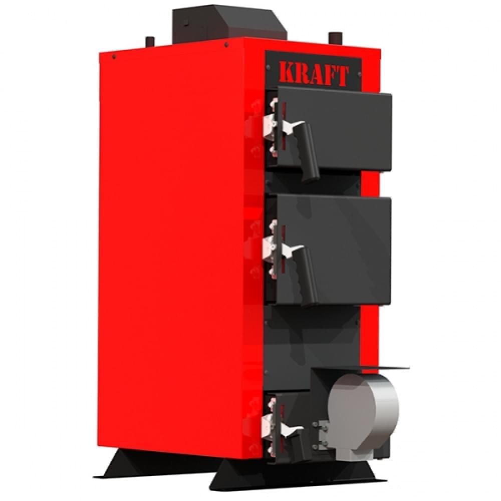 Котел твердотопливный  Kraft серия E new 24 с ручным управлением