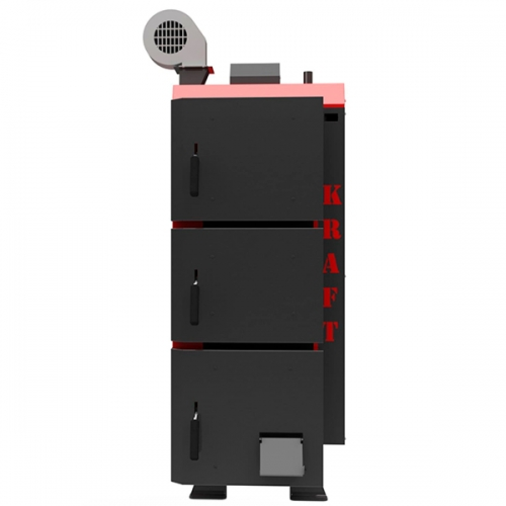 Котел твердотопливный длительного горения Kraft серия L 25 с автоматическим управлением