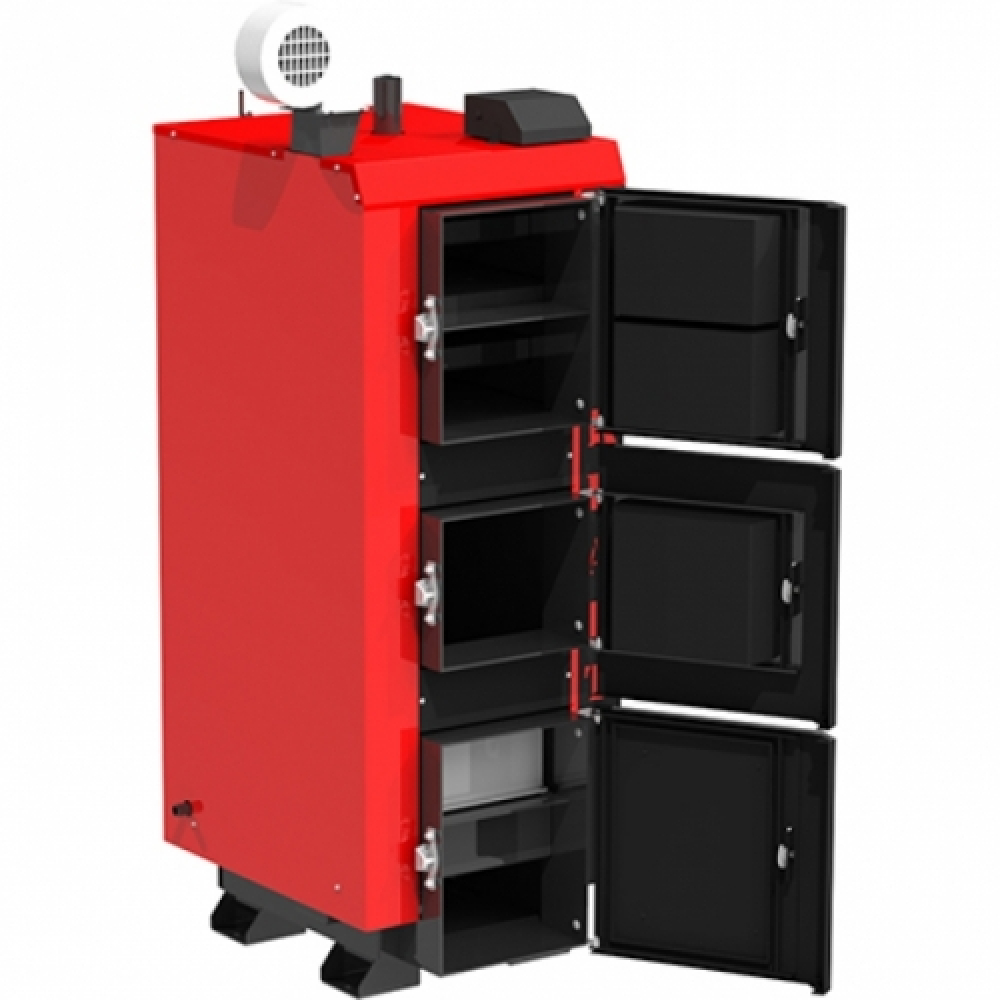 Котел твердотопливный длительного горения Kraft серия L 15 с автоматическим управлением