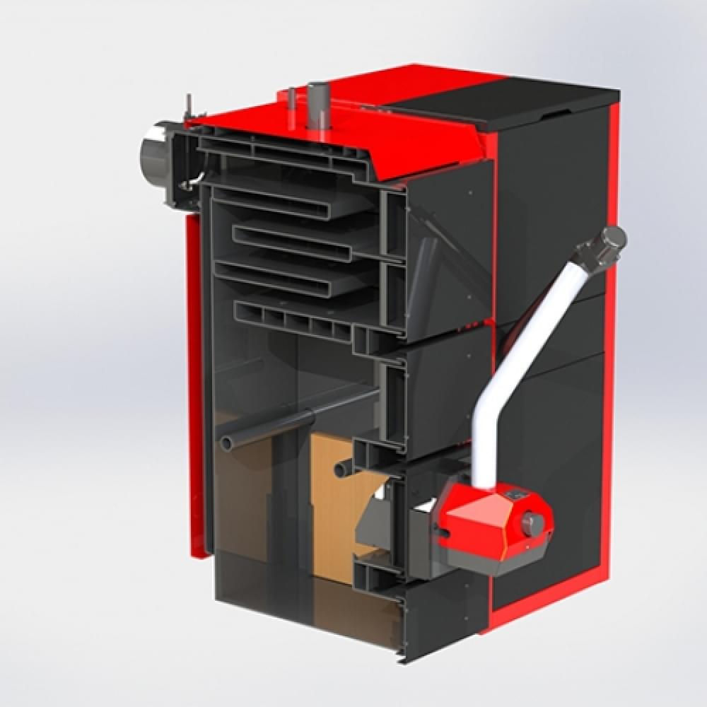 Котел твердотопливный  Kraft серия F 97 с горелкой Oxi(Украина)