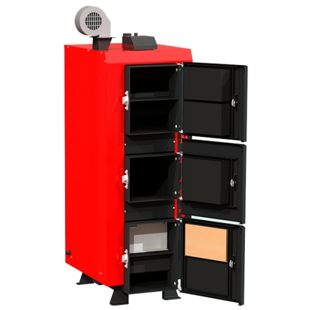 Котел твердотопливный длительного горения Kraft серия L 30 с ручным управлением