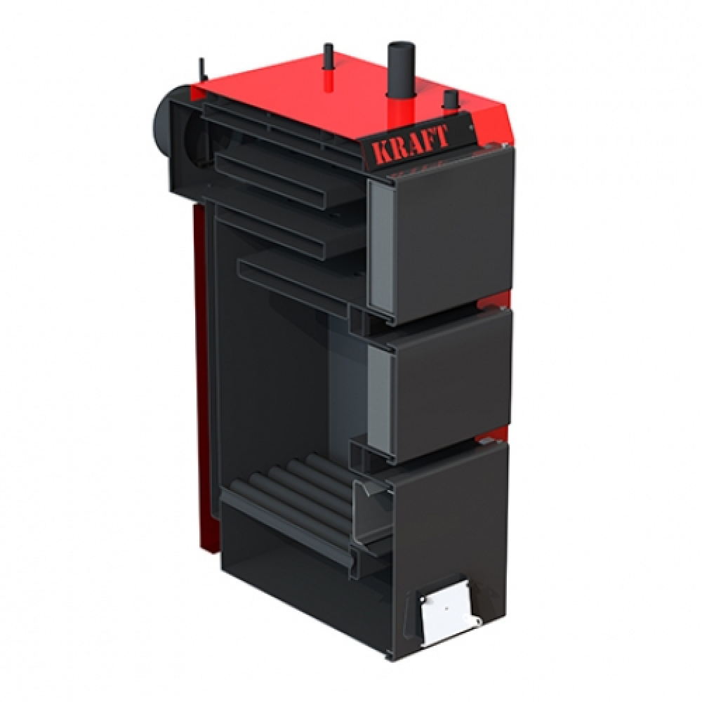 Котел твердотопливный длительного горения Kraft серия S 20 с автоматическим управлением