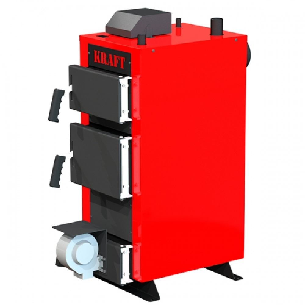 Котел твердотопливный  Kraft серия E new 16 с автоматическим управлением