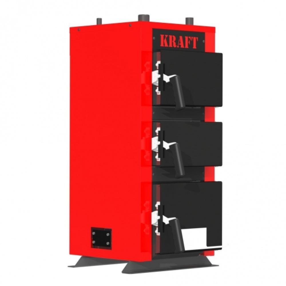 Котел твердотопливный  Kraft серия К 12 с ручным управлением