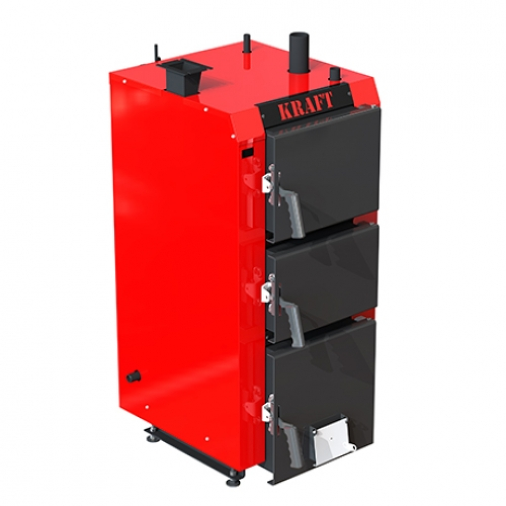 Котел твердотопливный длительного горения Kraft серия S 25 с автоматическим управлением