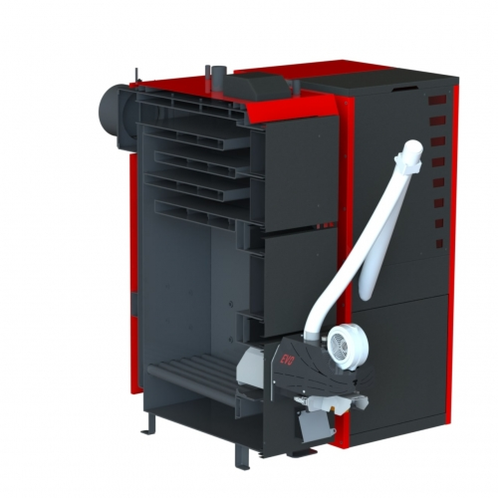 Котел твердотопливный  Kraft серия F 40 с горелкой Oxi(Украина)