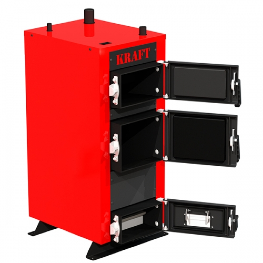 Котел твердотопливный  Kraft серия E new 20 с автоматическим управлением