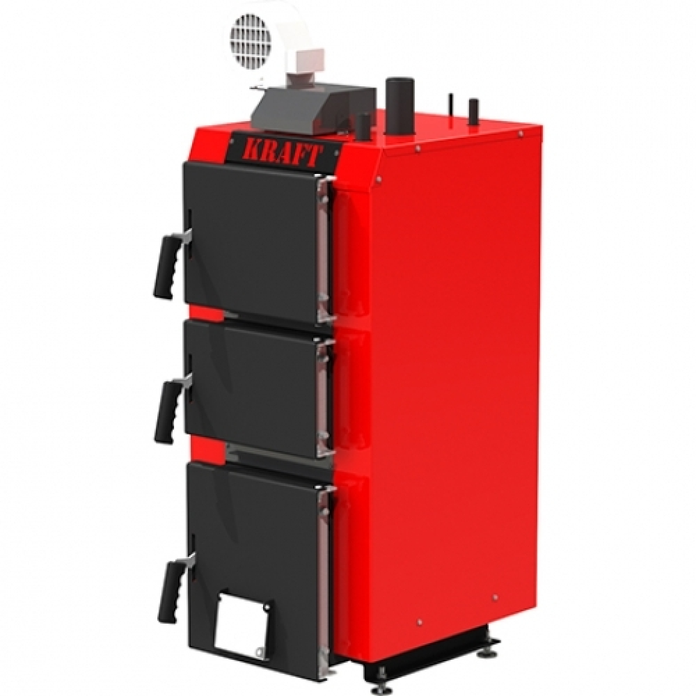 Котел твердотопливный длительного горения Kraft серия S 10 с автоматическим управлением