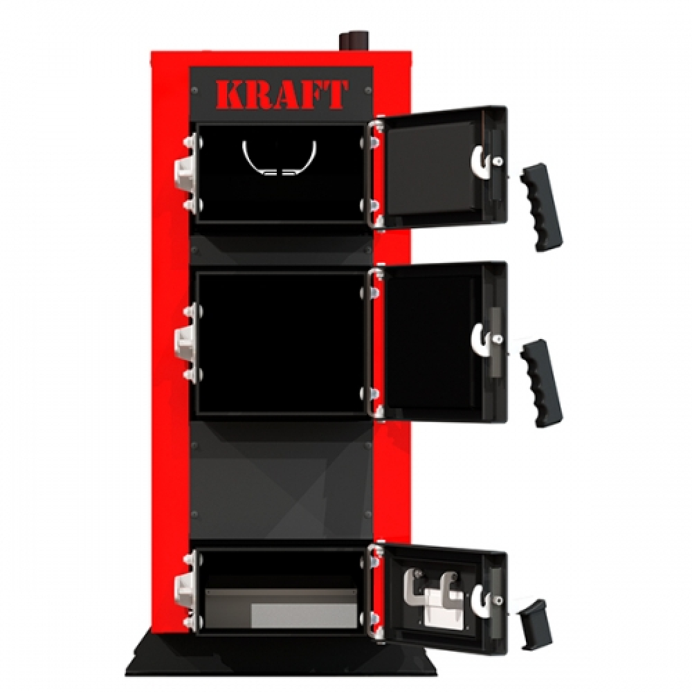 Котел твердопаливний  Kraft серія E new 24 з автоматичним керуванням