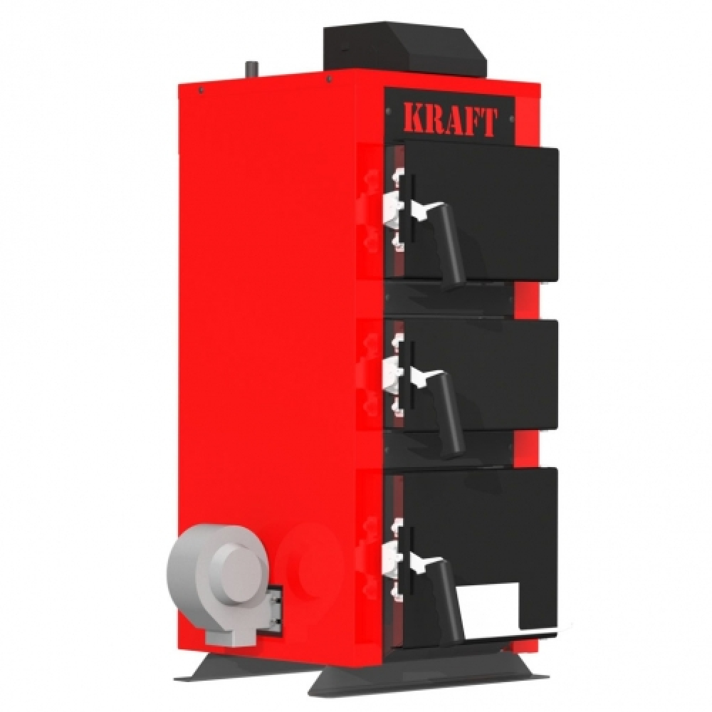 Котел твердотопливный  Kraft серия К 20 с автоматическим управлением
