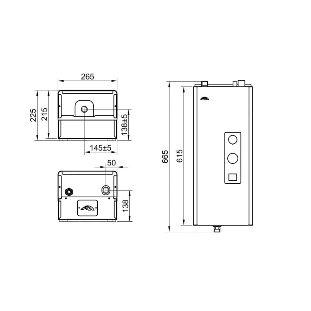 Котел электрический Dnipro Комфорт+ КЭО-9 380 механический с насосом IBO