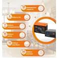 Комплект резервного питания LogicPower B1500 + литиевая (LiFePO4) батарея 1280 Ватт
