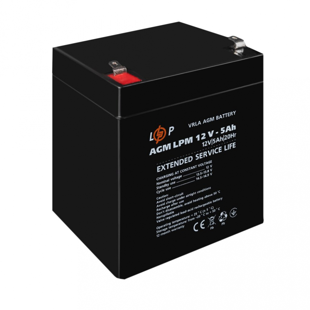 Аккумулятор LogicPower AGM LPM 12V - 5 Ah