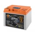 Акумулятор LogicPower LiFePO4 12,8V-50 Ah (640Wh) (BMS 80А/50A) пластик LCD Smart BT