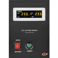 ИБП LP LPL-B-PSW-500VA+ (350Вт) 5A/15A с правильной синусоидой 12V ИБП LP LPL-B-PSW-500VA+ (350Вт) 5A/15A с правильной синусоидой 12V