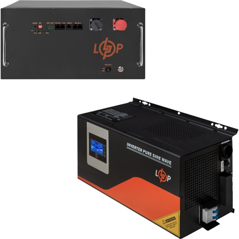 Комплект резервного питания LogicPower ИБП W4500 + АКБ литиевая батарея (LiFePO4) 7168 Ватт (22894+38851 280 Ah)
