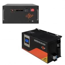 LogicPower ИБП W4500 + АКБ литиевая батарея (LiFePO4) 7168 Ватт (22894+38851 280 Ah)