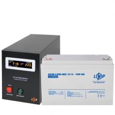 Комплект резервного питания LogicPower ИБП UPS B800 + АКБ MG 1200Wh