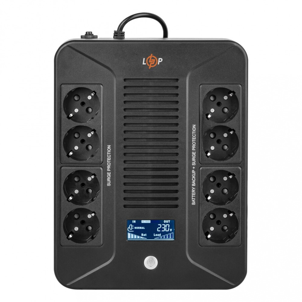 ИБП LogicPower LP-1000VA-8PS (600Вт)