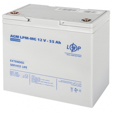 Акумулятор мультигелевий LogicPower LPM-MG 12V-55Ah AGM (12V 55Ah)