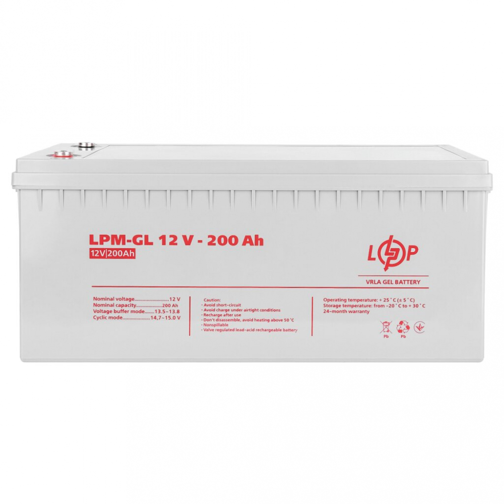 Аккумулятор LogicPower LPM-GL 12V - 200 Ah GEL