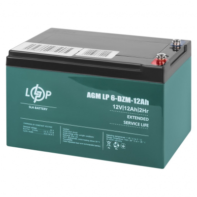 Аккумулятор свинцово-кислотный (AGM) LogicPower AGM LP 6-DZM-12Ah тяговый (12V 12Ah)