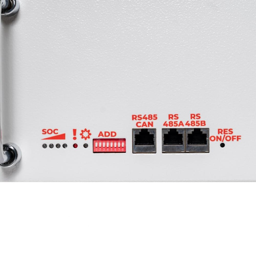 Аккумулятор LogicPower LiFePO4 51,2V - 100 Ah (5120Wh) (BMS SP 100A/50А) RM RS485/CAN LCD WH