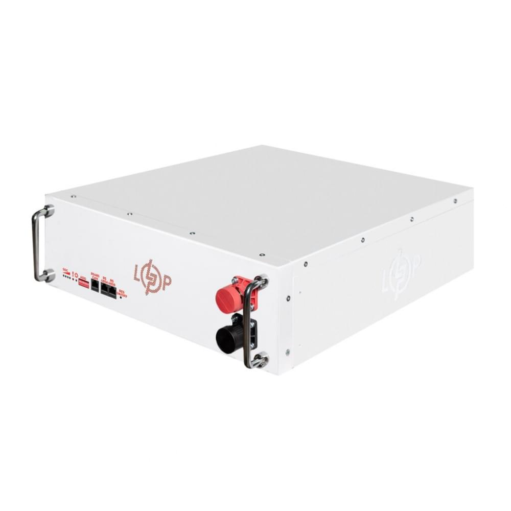 Аккумулятор LogicPower LiFePO4 51,2V - 100 Ah (5120Wh) (BMS SP 100A/50А) RM RS485/CAN LCD WH