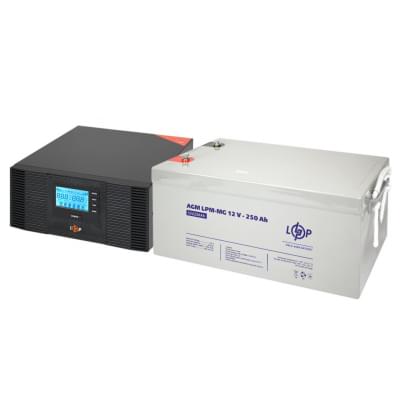 Комплект резервного питания LogicPower ИБП UPS B1500 + АКБ GL 3000W