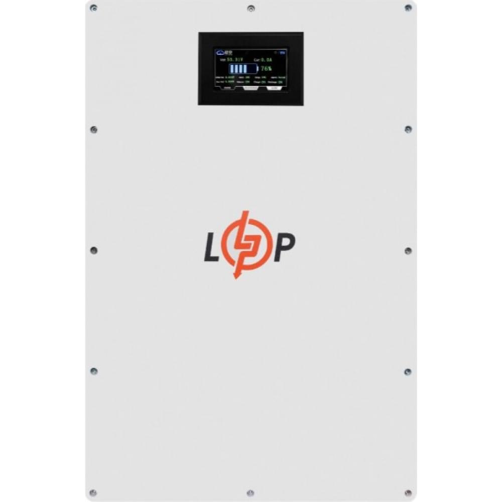 Акумулятор LogicPower LiFePO4 51,2V - 100 Ah (5120Wh) (BMS 100A/50А) метал LCD Smart RS485/CAN JK настінний