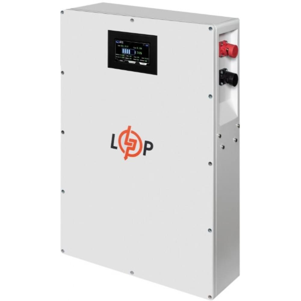 Акумулятор LogicPower LiFePO4 51,2V - 100 Ah (5120Wh) (BMS 100A/50А) метал LCD Smart RS485/CAN JK настінний