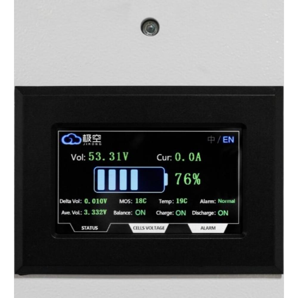 Акумулятор LogicPower LiFePO4 51,2V - 100 Ah (5120Wh) (BMS 100A/50А) метал LCD Smart RS485/CAN JK настінний