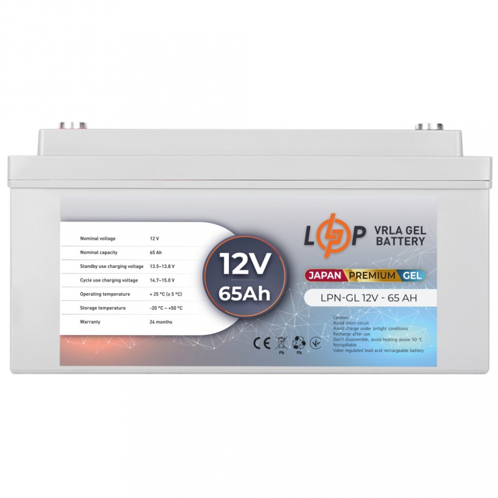 Аккумулятор LogicPower LPN-GL 12V - 65 Ah GEL