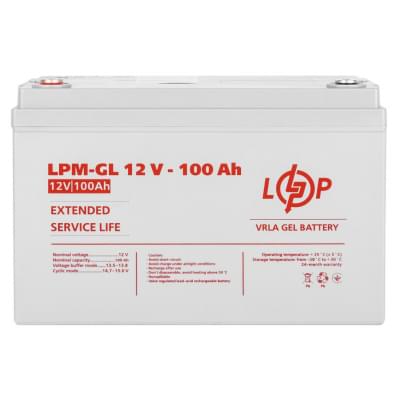Акумулятор гелевий LogicPower LPM-GL 12V - 100 Ah GEL