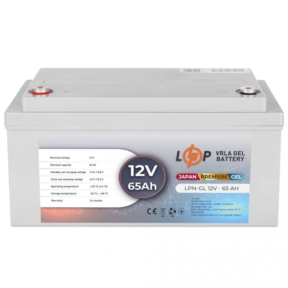 Аккумулятор LogicPower LPN-GL 12V - 65 Ah GEL
