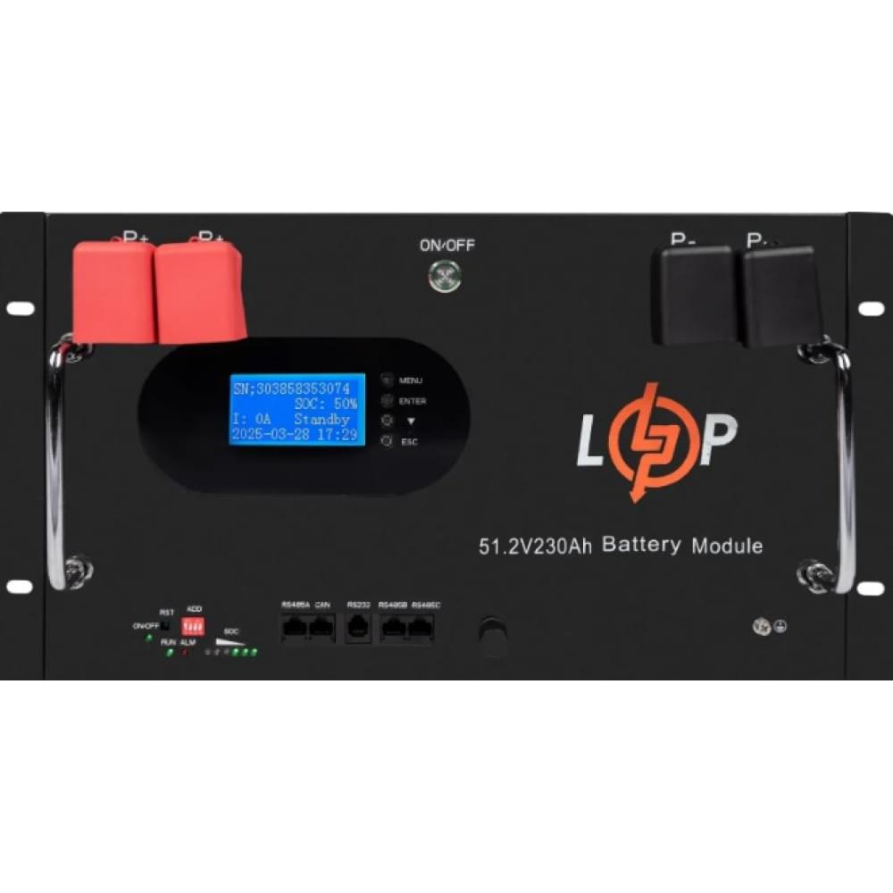 Аккумулятор LogicPower LiFePO4 51,2V - 230 Ah (11776Wh) (Smart BMS 200A) с LCD RM AB