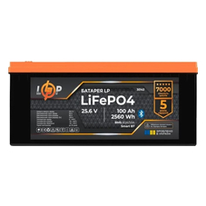 LogicPower  LP LiFePO4 25,6V - 100 Ah (2560Wh) (BMS 80А/50А) пластик Smart BT