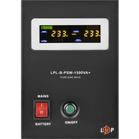 ИБП LP LPL-B-PSW-1500VA+ (1050Вт) 10A/20A с правильной синусоидой 24V ИБП LP LPL-B-PSW-1500VA+ (1050Вт) 10A/20A с правильной синусоидой 24V