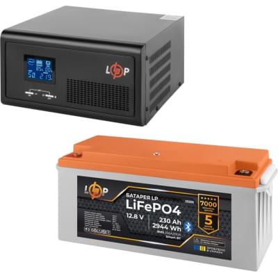 Комплект резервного живлення LogicPower B430 + літієва (LiFePO4) батарея 2944 Ватт (19406+25559 230 Ah)