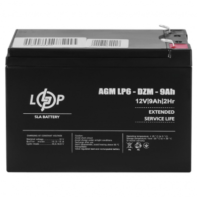 Аккумулятор свинцово-кислотный(AGM) LogicPower LP 6-DZM-9Ah AGM
