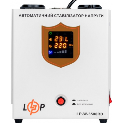 Стабілізатор напруги релейний LogicPower LP-W-3500RD (2,1 кВт, 1 фаза)